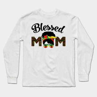 Blessed Mom Africa Black Woman Long Sleeve T-Shirt